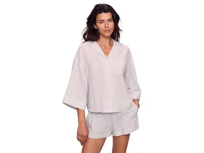 Eberjey Nautico Relaxed Short Pj Set In White