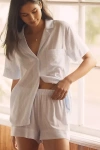 Eberjey Nautico Short Pajama Set In White