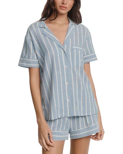 Eberjey Nautico Shortie Pajama Set In Multi
