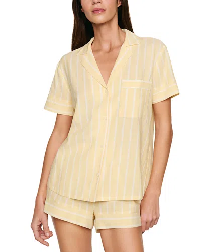 Eberjey Nautico Shortie Pajama Set In Neutral