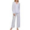 Eberjey Nautico Long Pajama Set In Blue