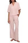 Eberjey Nautico Stripe Pajamas In Red