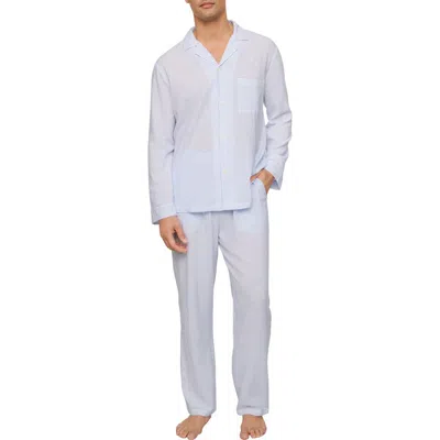 Eberjey Nautico Stripe Pajamas In Blue