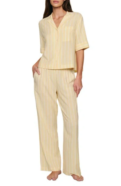 Eberjey Nautico Stripe Pajamas In Neutral