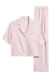 Eberjey Nautico Stripe Pajamas In Pale Mauve/white