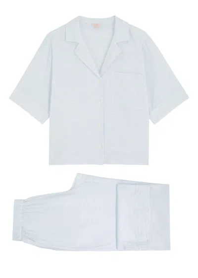 Eberjey Nautico Striped Jersey Pyjama Set