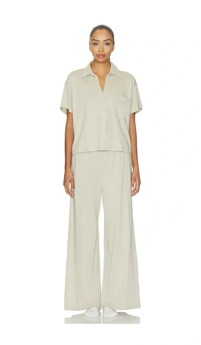 Eberjey Pima Pant Pajama Set In Sandstone