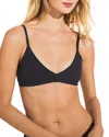 Eberjey Stretch-cotton Bralette In Black