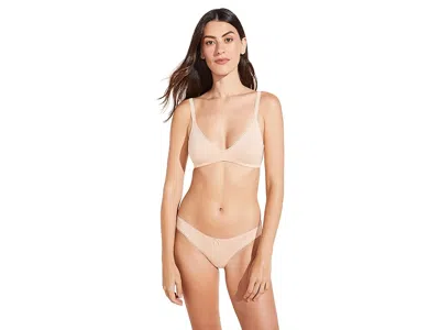 Eberjey Pima Stretch Cotton Bralette In Neutral