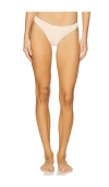 Eberjey Pima Stretch Cotton Thong In Buff
