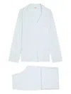 Eberjey Womens Heather Grey Sorbet Pink Gisele Stretch-woven Jersey Pyjama Set In Blue