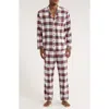 Eberjey Plaid Cotton Flannel Pajamas In Red