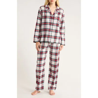 EBERJEY EBERJEY PLAID COTTON FLANNEL PAJAMAS