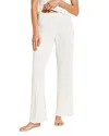 Eberjey Gisele Pointelle Ruffled Pyjama Bottoms In Neutral
