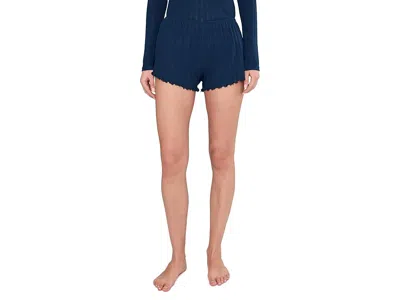 Eberjey Pointelle Shorts In Blue