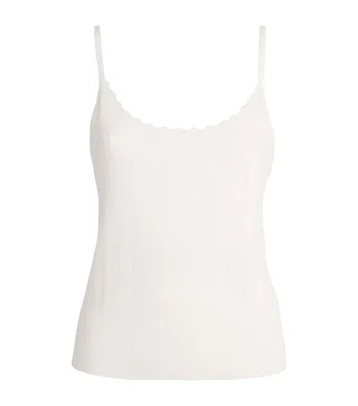 Eberjey Pointelle Tank Top In Ivory