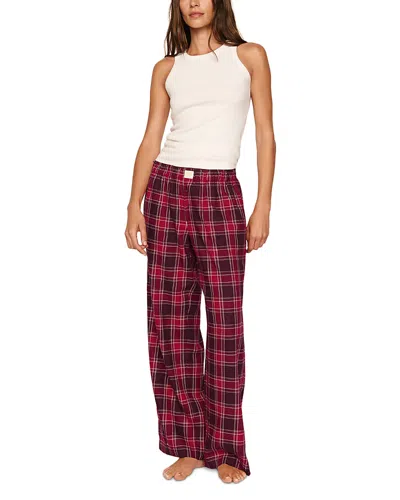 Eberjey Pull On Faux Fly Pajama Pants In Multi