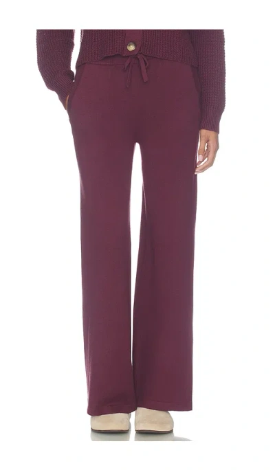 Eberjey Recy Sweater Pant In Wildberry