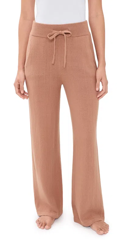 Eberjey Recy Sweater Pants Hazelnut