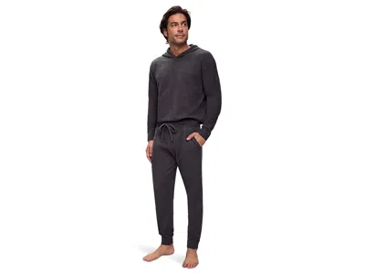 Eberjey Recycled Boucle Joggers Men's Pajama Sets Graphite: Md In Black