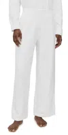 Eberjey Recycled Boucle Pants Ivory In White