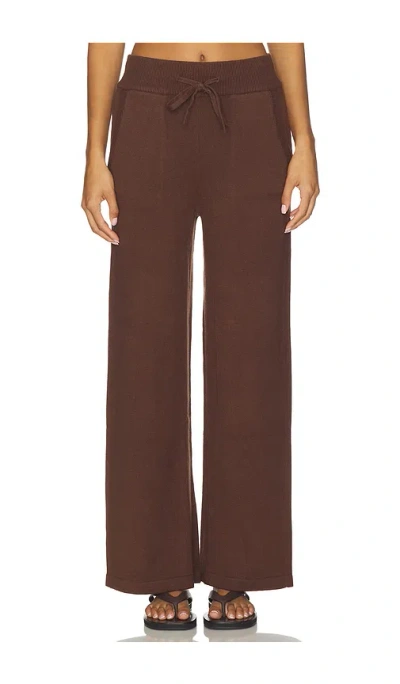 Eberjey Recycled Sweater Pant In Brown