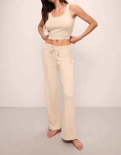 Eberjey Recycled Sweater Pant In Oat