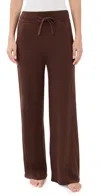 Eberjey Recycled Sweater Pants Chocolate In Brown