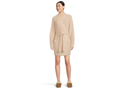 Eberjey Recycled Sweater Short Wrap Women's Pajama Oat: Xl In Brown