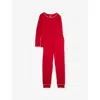 Eberjey Regular-fit Long-sleeves Stretch-woven Pyjama Set 2-10 In Red