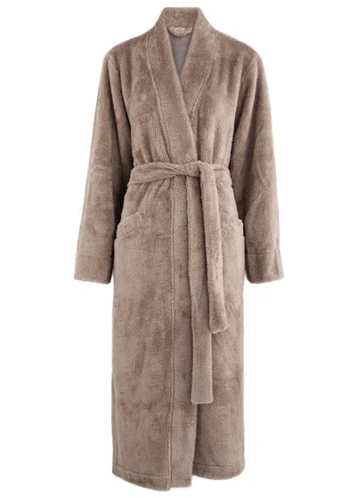 Eberjey Renew Faux-fur Robe In Light Brown