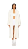 Eberjey Renew Plush Long Robe In Ivory