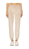 Eberjey Reversible Plush Jogger In Beige
