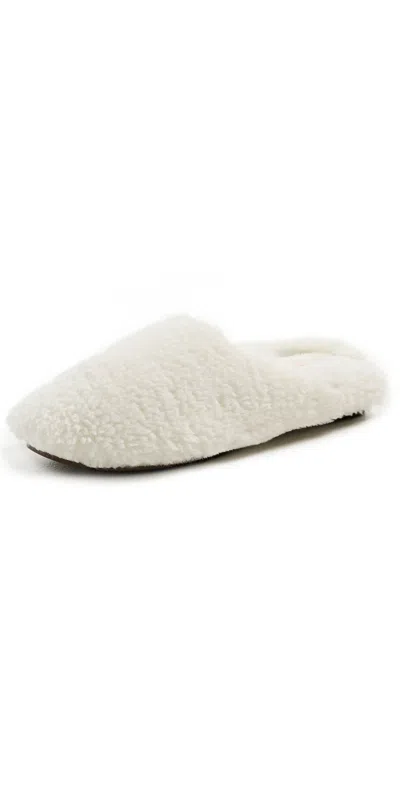 EBERJEY SHERPA SLIPPERS IVORY