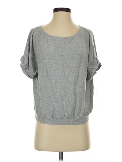 Pre-owned Eberjey Short Sleeve T-shirt In Gray