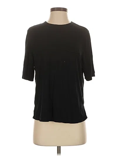 Pre-owned Eberjey Short Sleeve T-shirt In Black