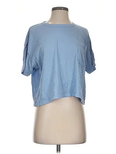 Pre-owned Eberjey Short Sleeve T-shirt In Blue