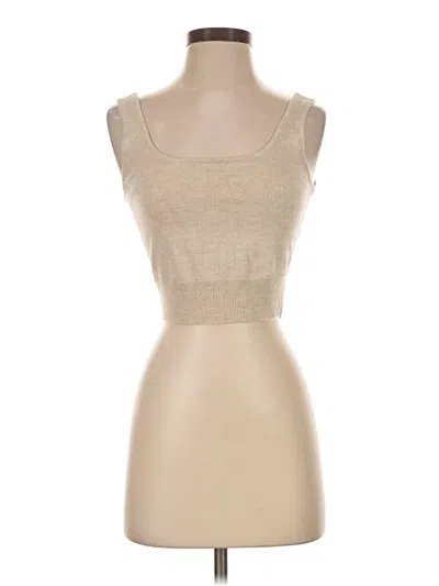 Eberjey Sleeveless Top Tan Sweetheart Neckline Tops In Transparent