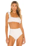 Eberjey So Solid Jane Bikini Top In Ecru