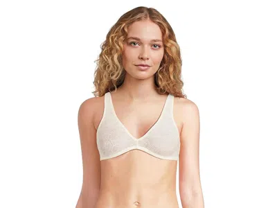 Eberjey Soft Stretch Recycled Lace Plung Bralette In White