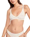 Eberjey Eberjay Lace Plunge Bralette In Ivory