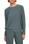 Eberjey Softest Sweats Lounge Pullover In Blue