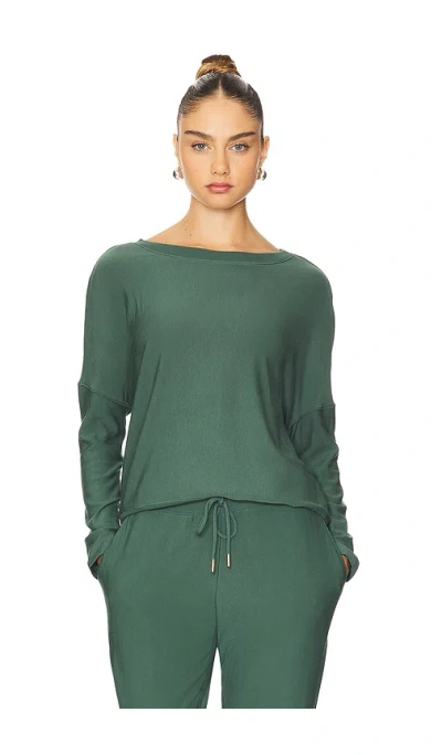 Eberjey Softest Sweats Pullover In Green