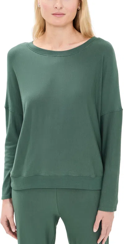 Eberjey Softest Sweats Pullover Spruce