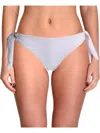 Eberjey Sorento Summer Ursula Womens Metallic Side Tie Bikini Swim Bottom In Multi