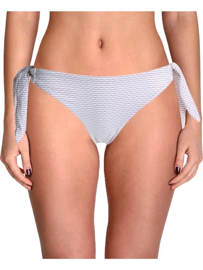 Eberjey Sorento Summer Ursula Womens Metallic Side Tie Bikini Swim Bottom In Multi