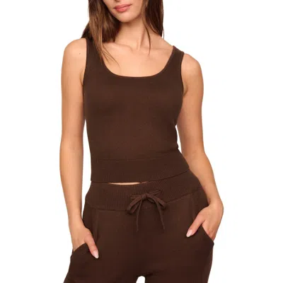 Eberjey Sweater Knit Tank In Brown