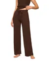 Eberjey Sweater Pants In Brown