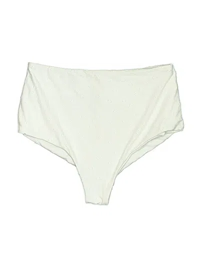 Pre-owned Eberjey Swimsuit Bottoms In White