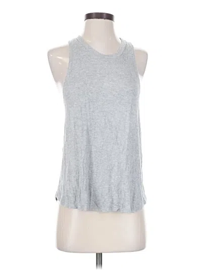 Pre-owned Eberjey Tank Top Silver Halter Neckline Tops